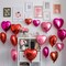 Red Pink Heart Balloons, 19PCS Light Pink Heart Shape Balloon, 18Inch with 10Inch Hot Pink and Red Helium Mylar Love Heart Balloon for Birthday Bridal Shower Wedding Valentine Anniversary Decorations